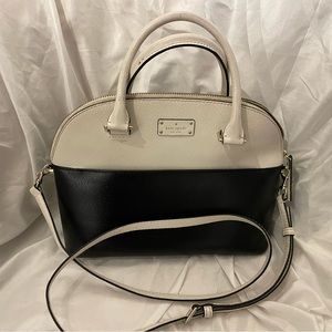 Kate Spade Handbag Black and Cream